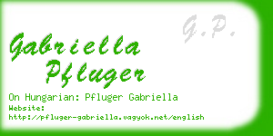 gabriella pfluger business card